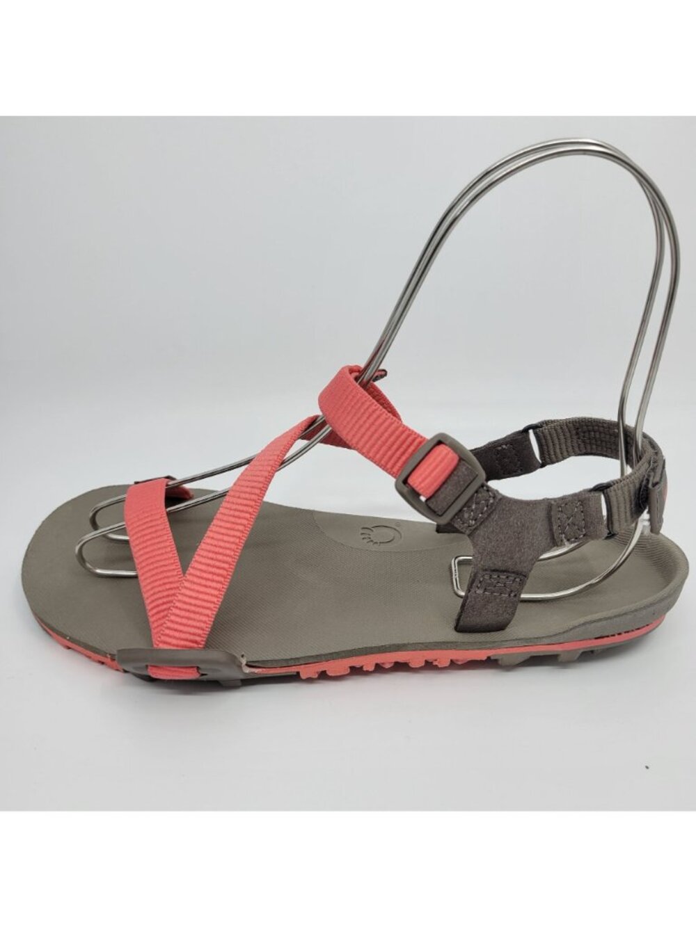Xero Shoes Z-Trail EV Sandals Women's Size 8 Barefoot Strappy Coral Pink & Taupe - Picture 4 of 9